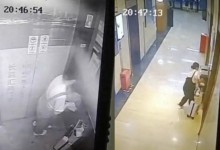 CCTV Kantoikan Wanita Selamba Buang Bayi Dalam Tong Sampah Selepas Bersalin Dalam Lif