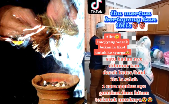 [VIDEO] Ibu Mentua Tak Restu Perkahwinan, Lumur Darah Haid Sihir Menantu – ‘Kemaluan Rasa Terbakar’