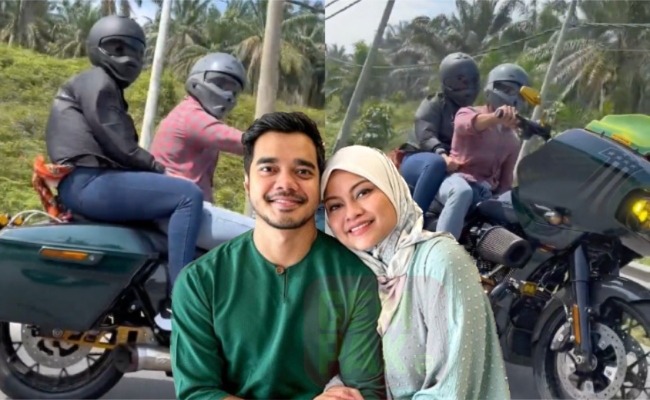 [VIDEO] Bawa Isteri Naik Motor Harley Davidson, Netizen Kagum Dengan Alif Satar – ‘Macam Mana Nak Kaya Macam Abang Ya?’