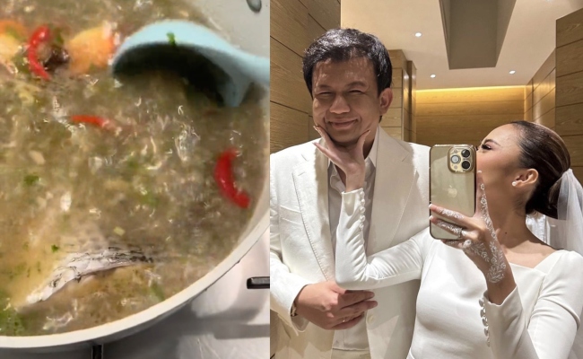 [VIDEO] ‘Cantik, Pandai Masak Pula Tu..’ – Suami Tak Sihat, Intan Najuwa Masakkan Sup Ikan Jenahak