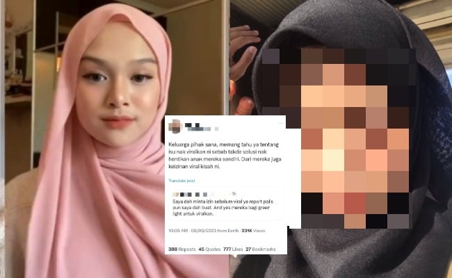 ‘Tak Ada Solusi Nak Hentikan’ – Wanita Dakwa Keluarga Marissa Beri Izin Untuk Viralkan