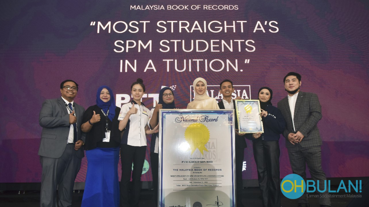 Malaysia Book of Records Iktiraf PTTI, Berjaya Pecah Rekod Pelajar Straight A Paling Ramai