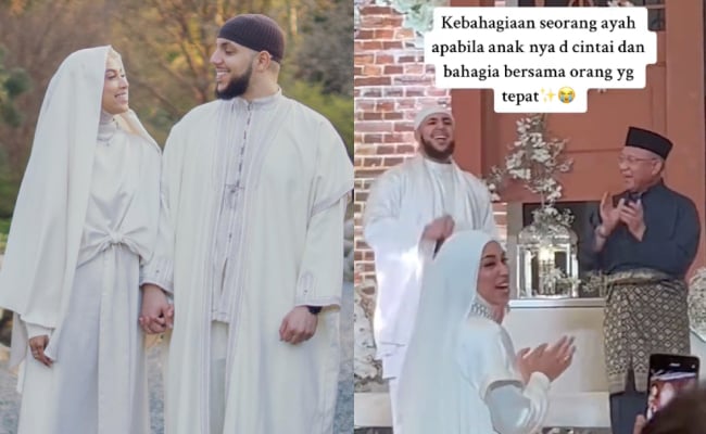 [VIDEO] Gelagat Bapa Mizz Nina Di Majlis Resepsi Curi Tumpuan – ‘Gembira Tengok Anak Dicintai Orang Yang Tepat’