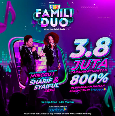 Famili Duo Raih 3.8 Juta Tontonan Pada Minggu Pertama