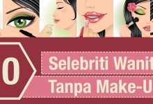Infographic : Top 10 Selebriti Wanita Tanpa Make-Up