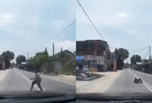 [Video] ‘Sebab Itu Kena Tengok Kiri Kanan Sebelum Lintas Jalan…’