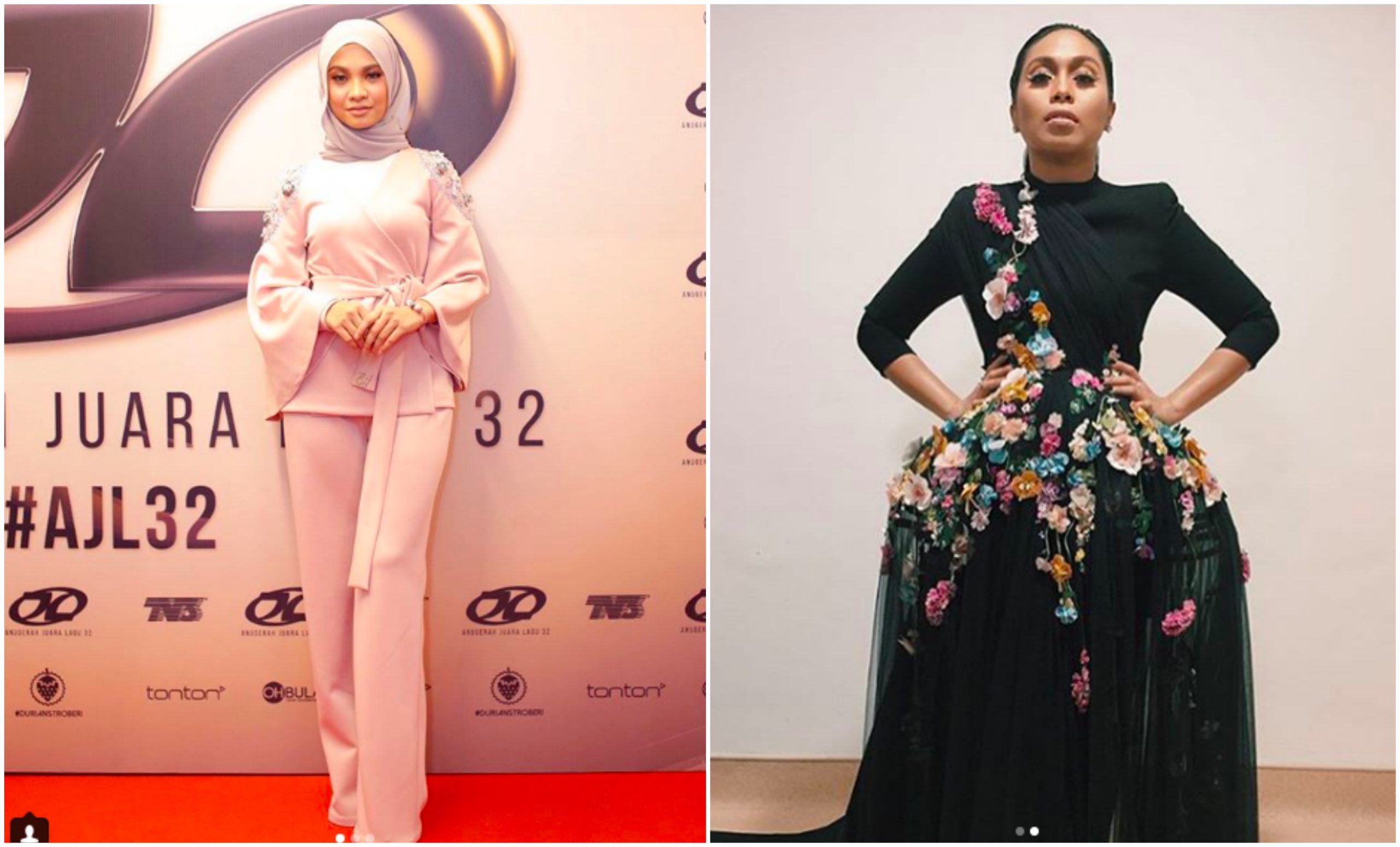 [FOTO] Gaya Selebriti Di Karpet Merah AJL32 Bertemakan Fesyen Dan Lagu