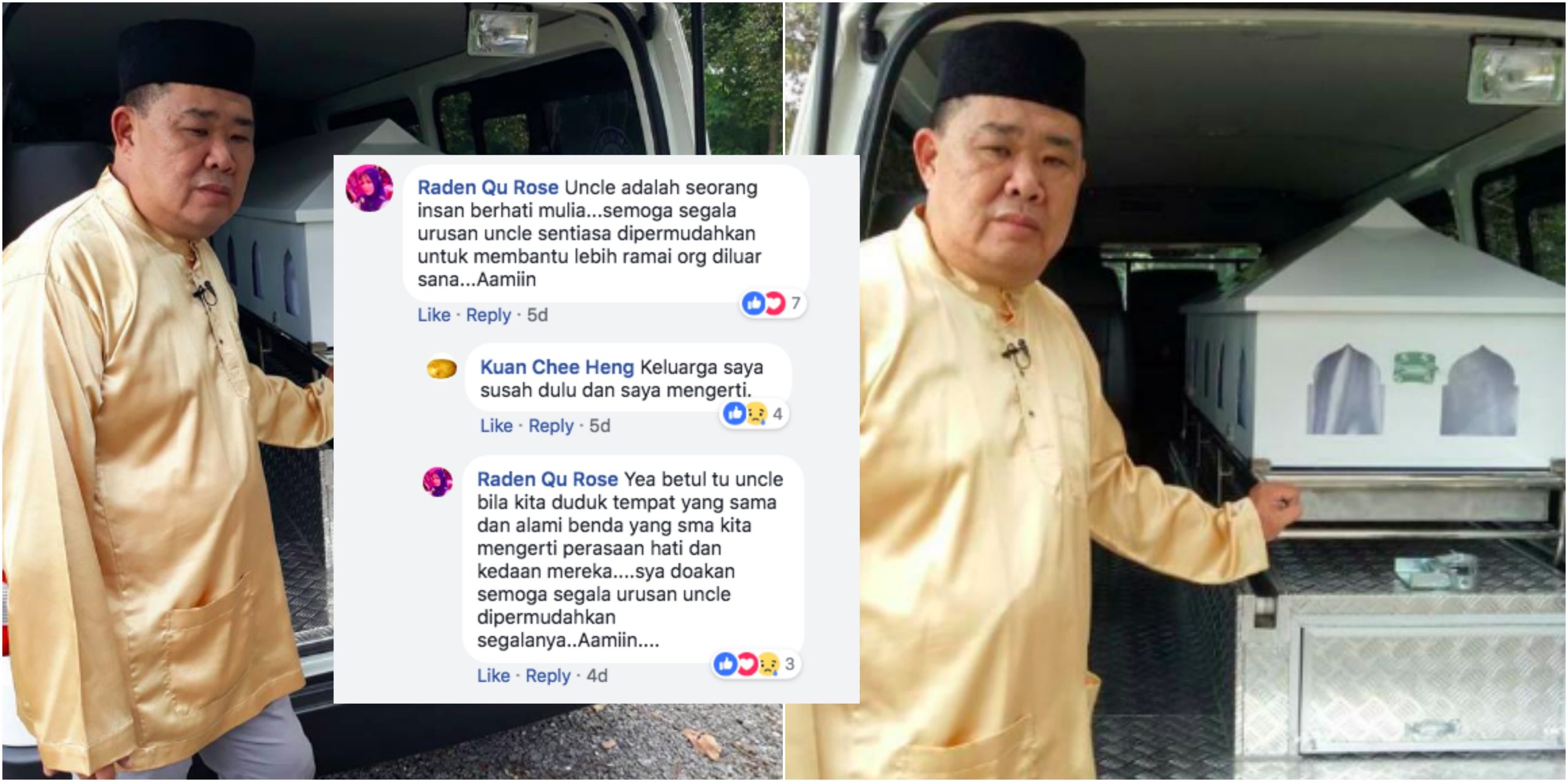 Dipuji Netizen, Ini Sebab Uncle Kuan Ingin Sedia Perkhidmatan Van Jenazah.. Baik Sungguh!