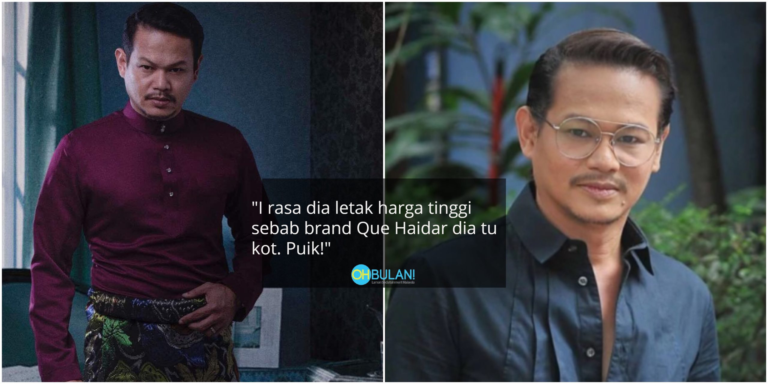 Que Haidar Jawab Dakwaan Jual Baju Melayu Mahal Sebab Tiada Job