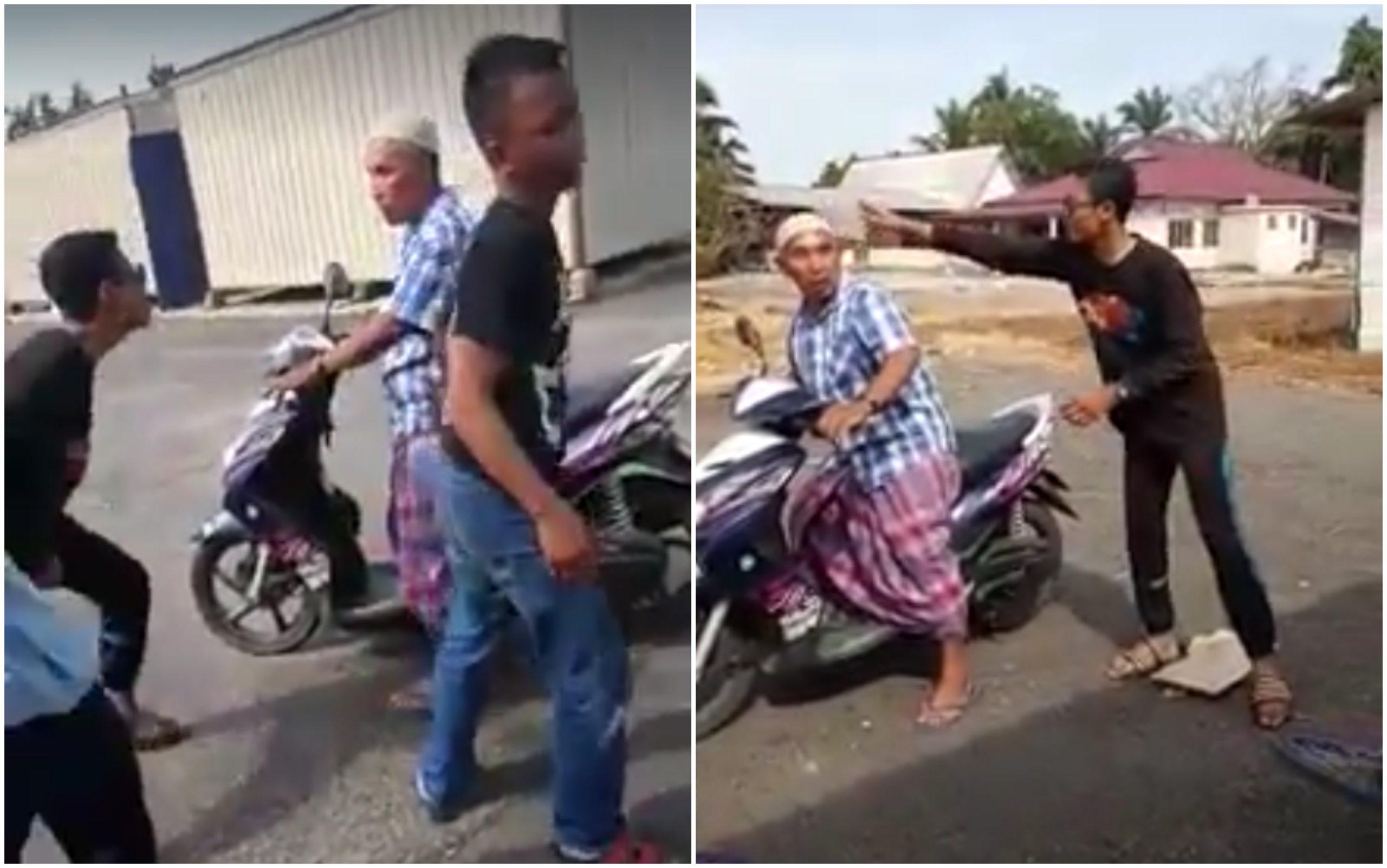 [VIDEO] ‘Tak Ada Sivik Punya Budak!’ – Remaja Buli Warga Tua Akhirnya Kena ‘Ceramah’ Orang Kampung