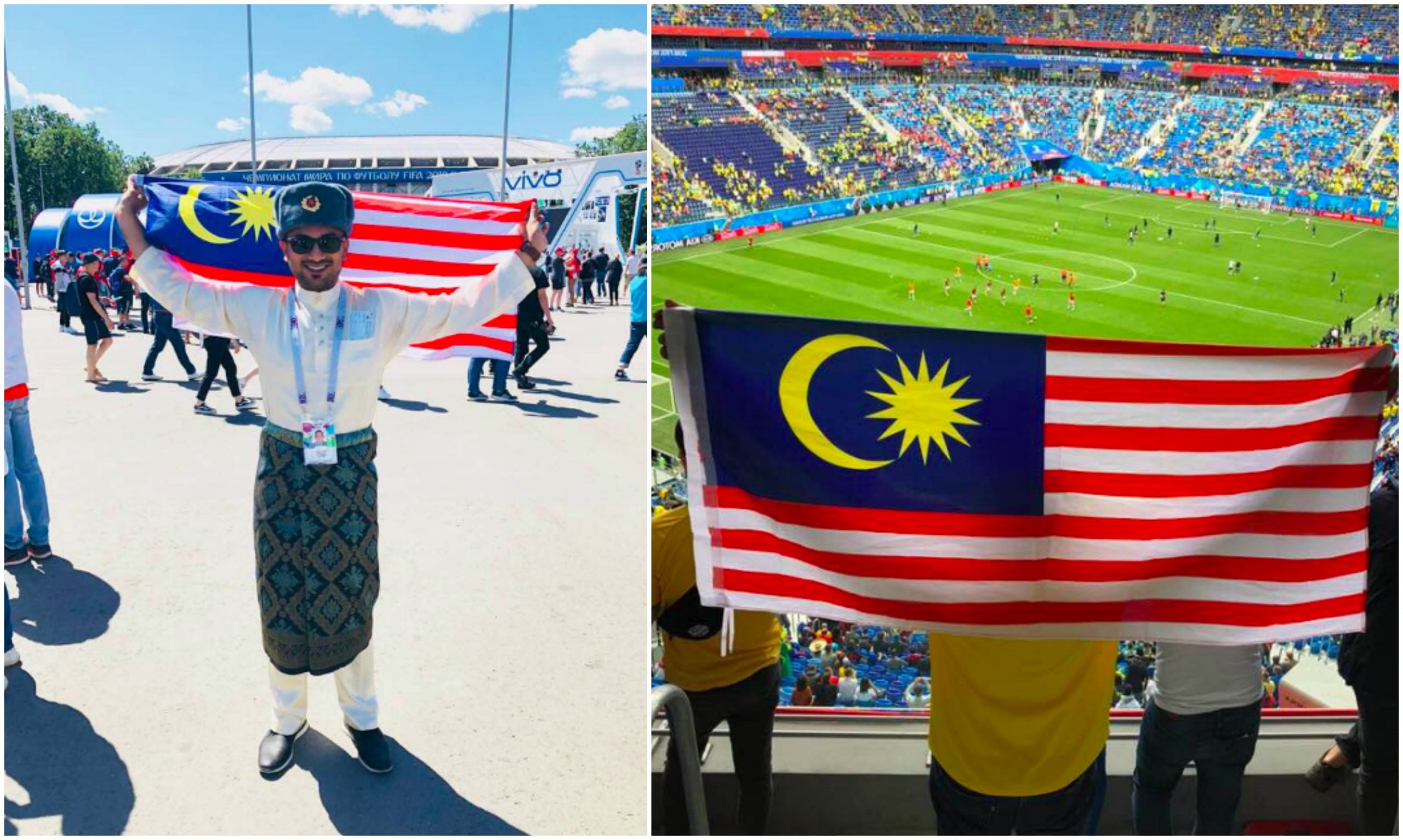 Haritu Bendera PKR, Kini Baju Melayu & Jalur Gemilang Di World Cup Russia!