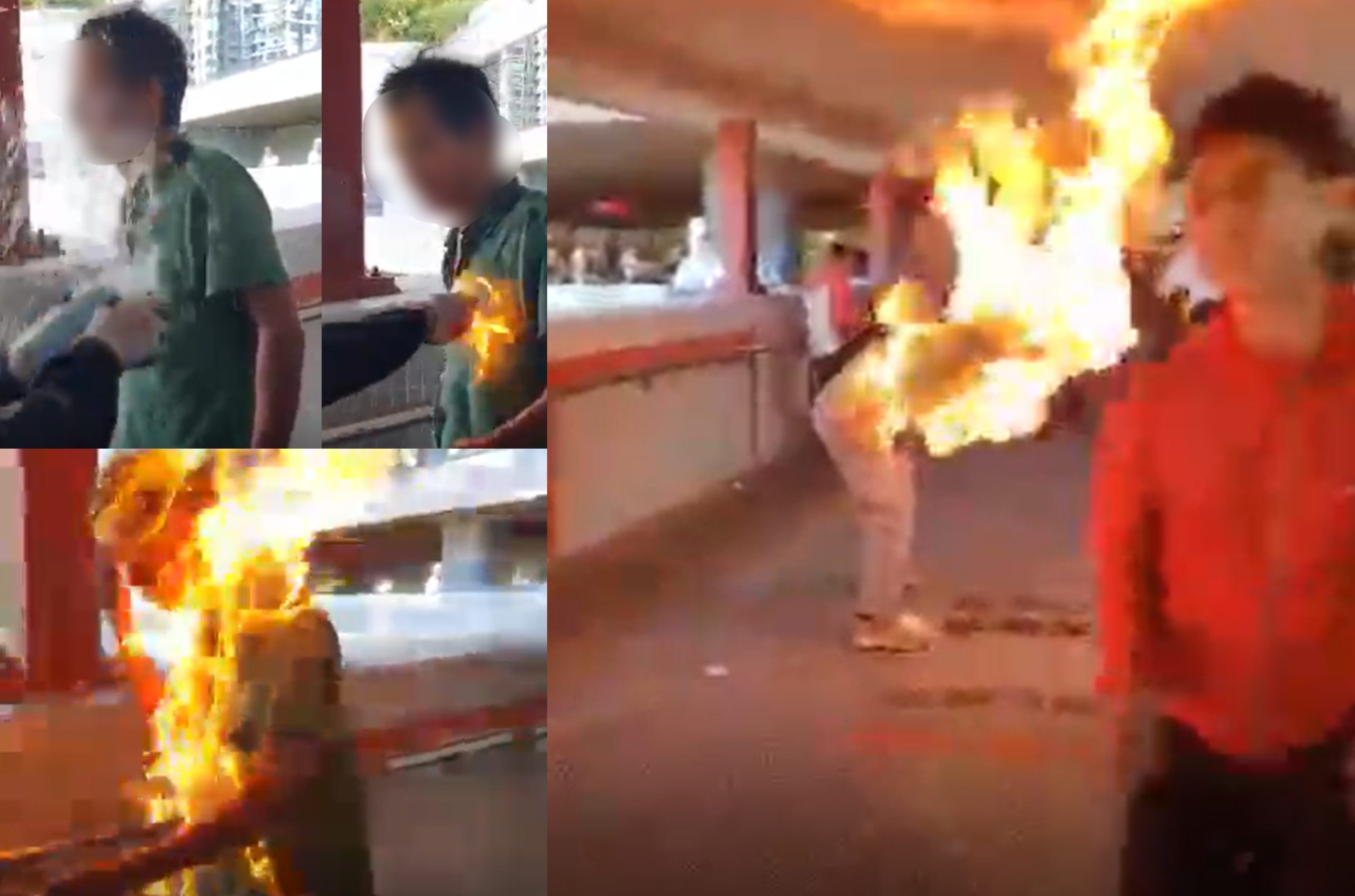 [VIDEO] Individu Dibelasah & Dibakar Geng Perusuh Ketika Perarakan Tunjuk Perasaan