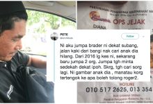 Viral Bapa Berjalan Kaki Dari Bangi Cari Anak Hilang, Rupa-rupanya..