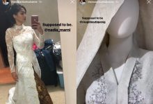 Sebak, Atikah Suhaimi Kongsi Foto Busana Perkahwinan Yang Sepatutnya Dipakai Ahad Ini