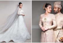 [FOTO] Ringkas Tapi Cantik Bergaya, Busana Wedding Rizman & Nurida Suraya Curi Perhatian