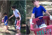 Isi Masa Terluang Dengan Kutip Sampah, Cara Diana Danielle Didik Anak Cintai Alam Sekitar Dipuji