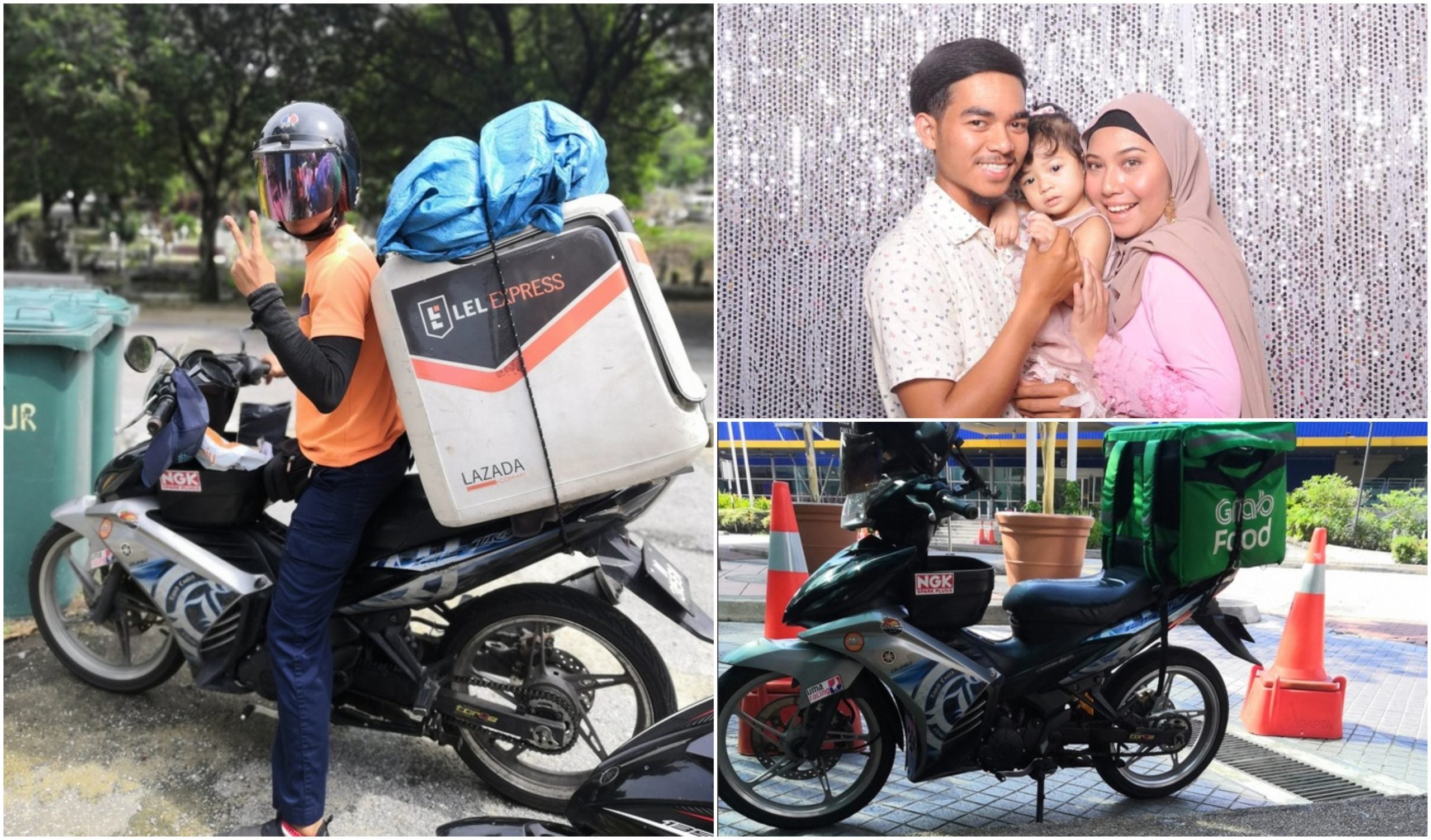 ‘Impian Nak Beli Rumah’ – Kisah Rider Lazada, GrabFood Buat 2 Kerja Dalam Sehari