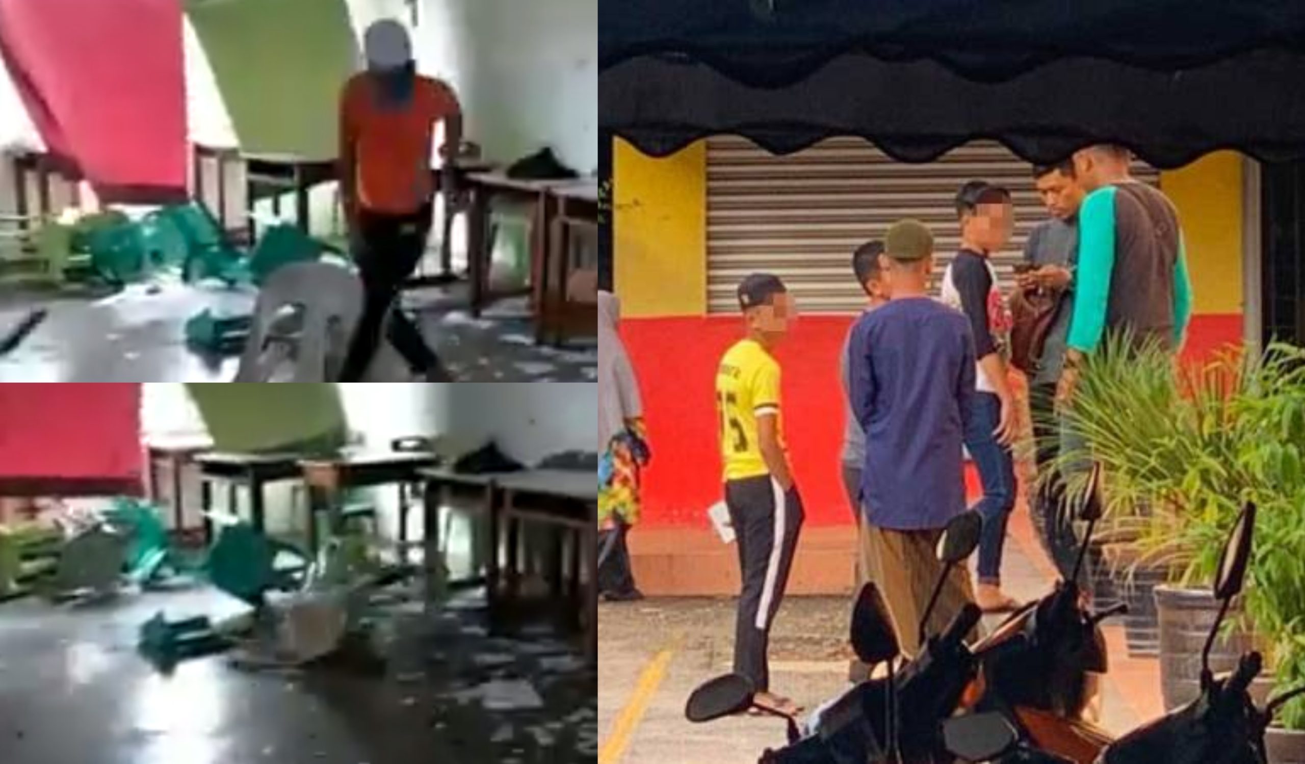 [VIDEO] Padah Tendang & Baling Kerusi Bilik Darjah, 4 Pelajar Dipanggil Polis