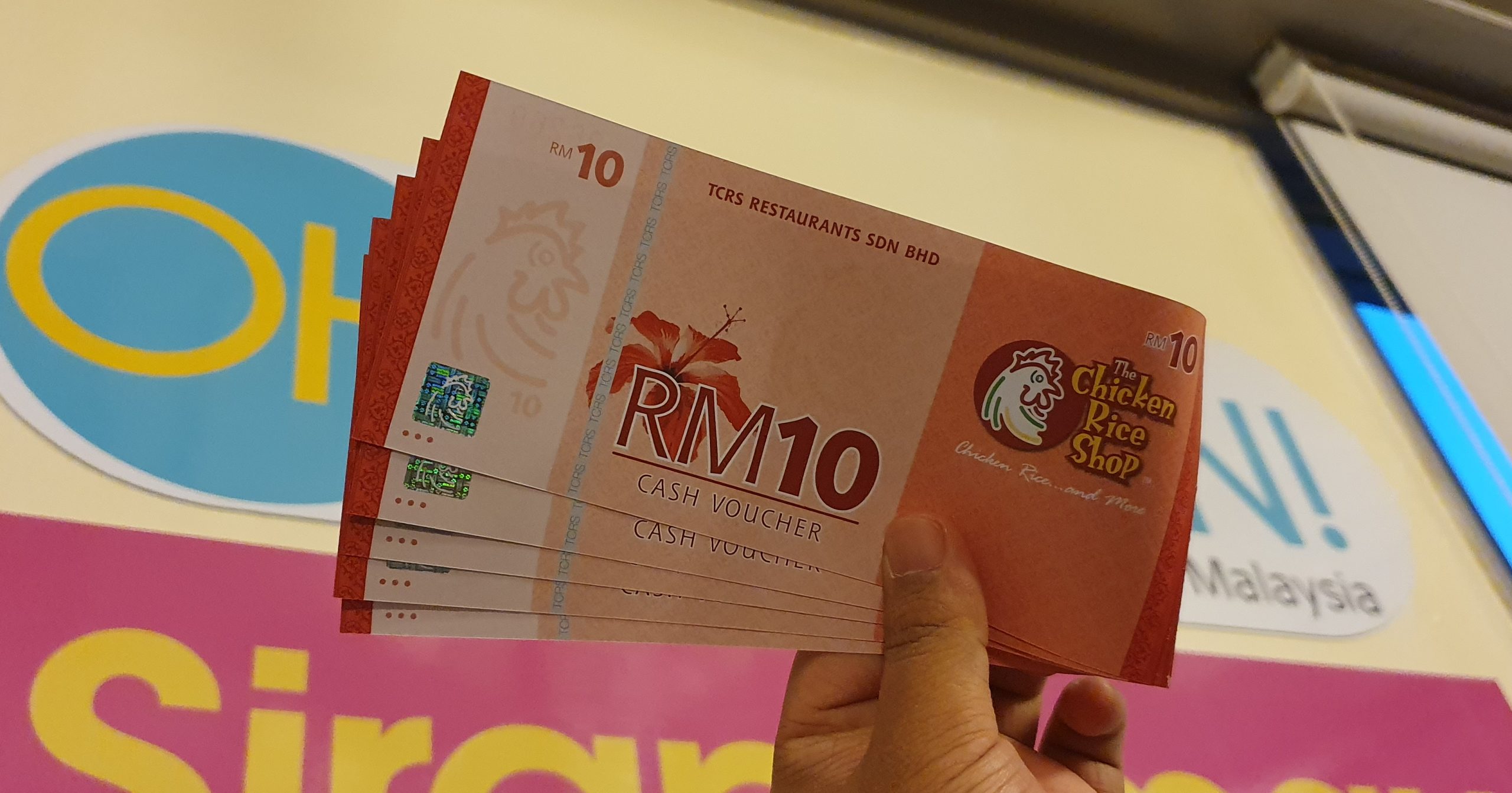 Admin Nak Bagi Baucar Makan RM50 PERCUMA Sempena Pembukaan Ke-100 Cawangan The Chicken Rice Shop