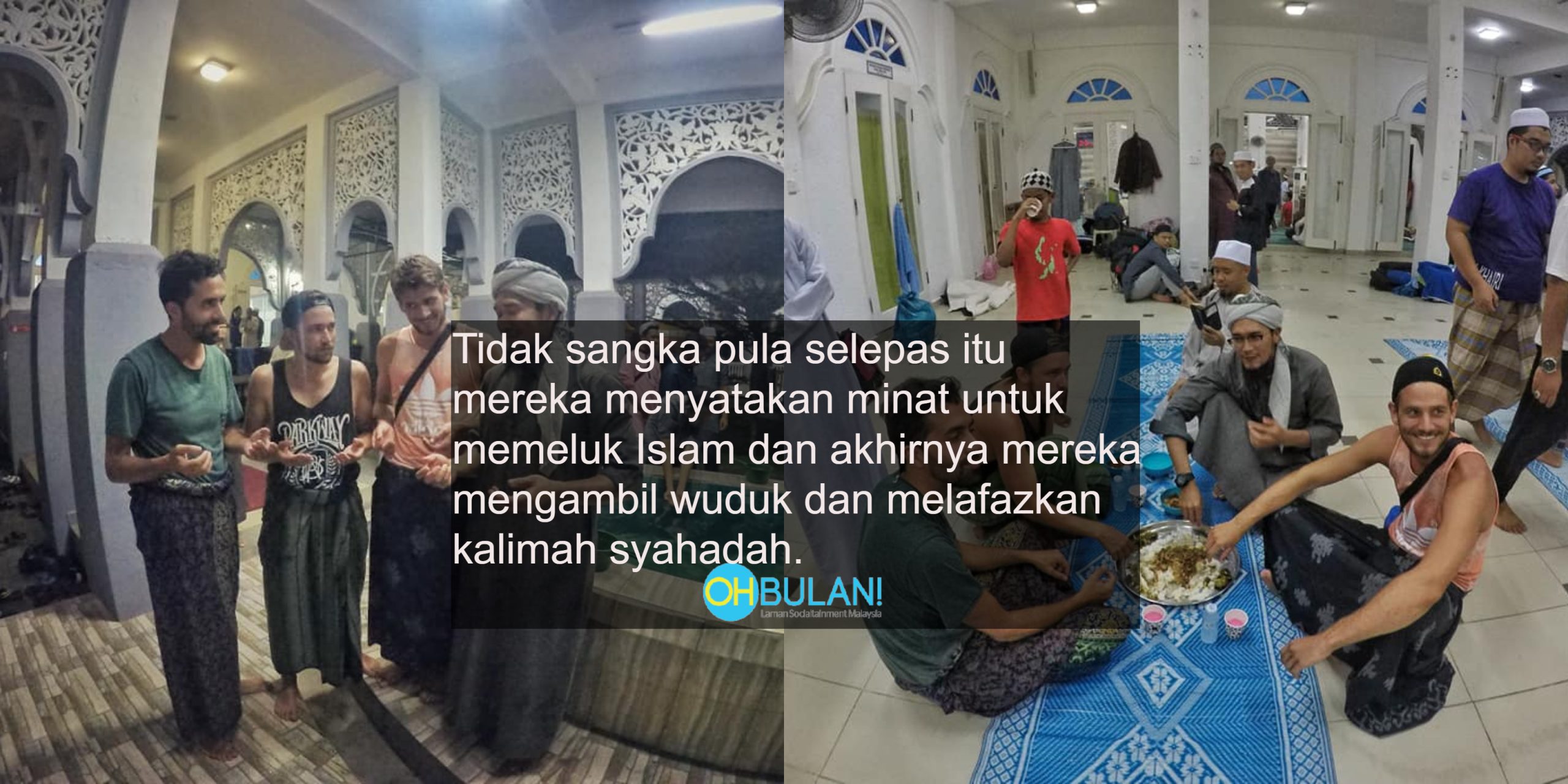 Hanya Mahu Tumpang Tandas Masjid, Pelancong Ini Jatuh Cinta Dengan Islam