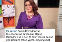 Ifa Raziah Kongsi Kisah Sedih Kehilangan Ayah Di Ramadhan Ke 8