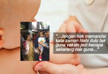 ‘Bagus, Ini Yang Saya Nak’- Beri Vaksin Untuk Anak, Bapa Muda Ini Dipuji Tun Siti Hasmah