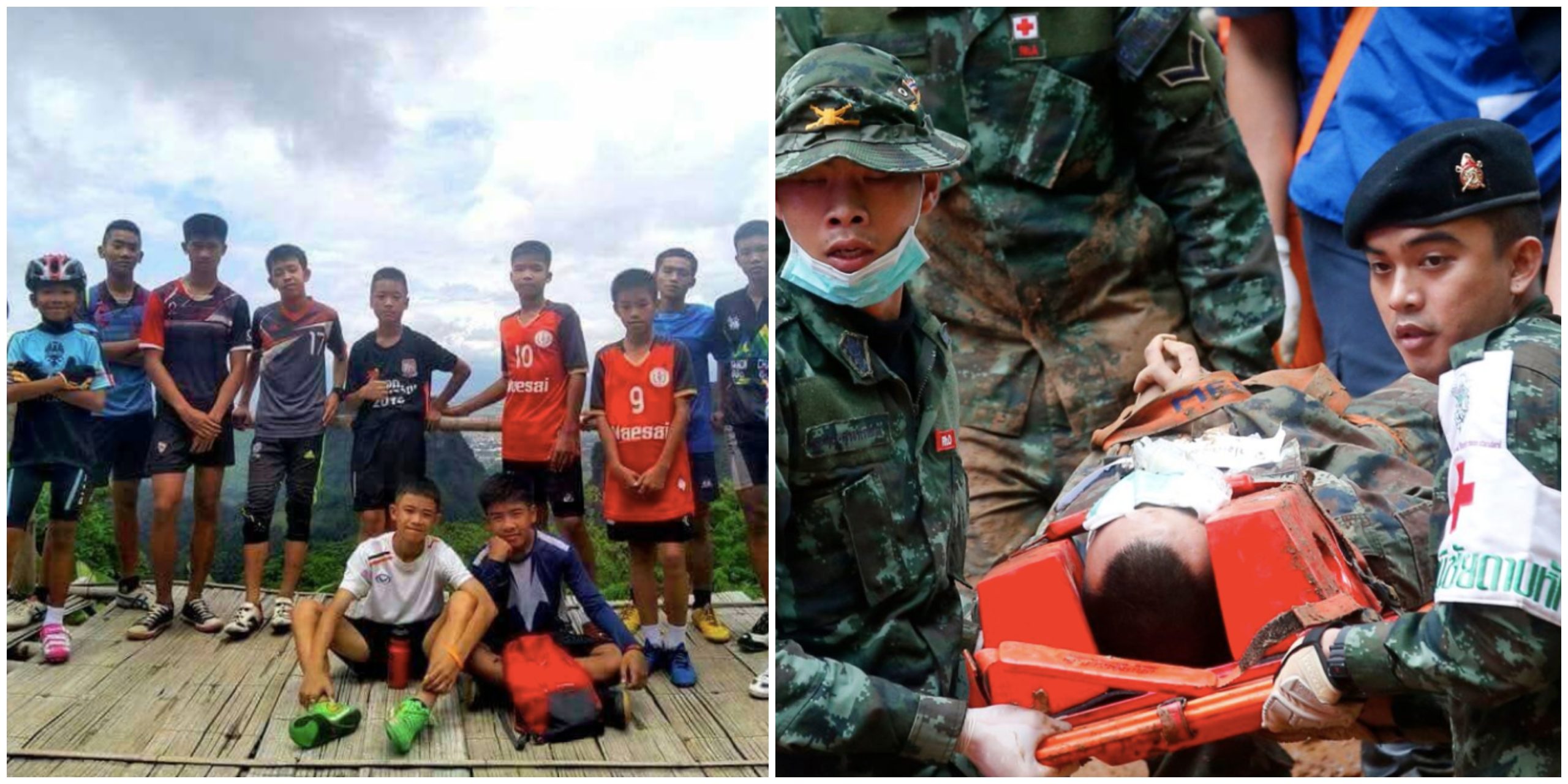 [FOTO] Selepas Sembilan Hari Terperangkap Dalam Gua, Akhirnya 12 Remaja & Jurulatih Bola Sepak Thailand Ditemui