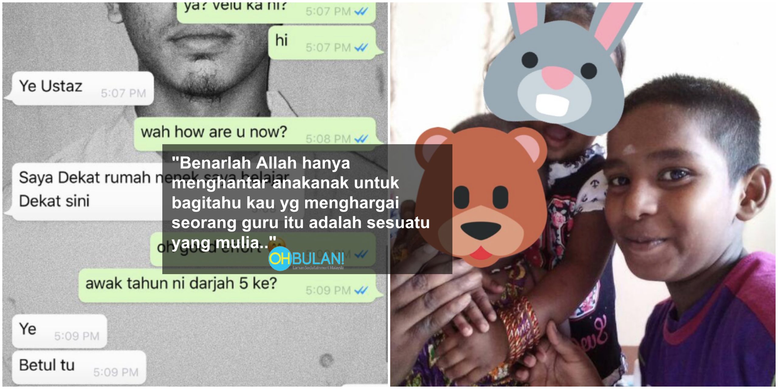 ‘Walaupun Ustaz Tinggal Saya Tapi Saya Ingat Tau’- Selepas Setahun Tak Berjumpa, Guru Ini Sebak Bila..