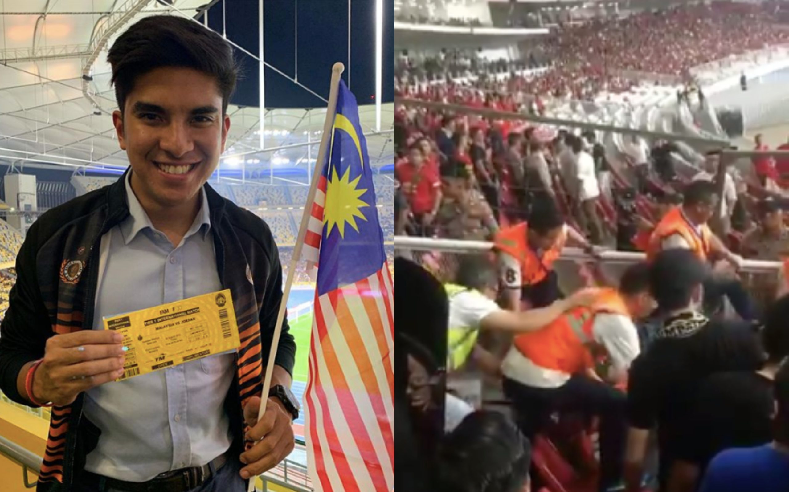 Dibaling Objek Besi, Botol & Suar Oleh Penyokong Indonesia, Syed Saddiq Janji Tuntut Keadilan