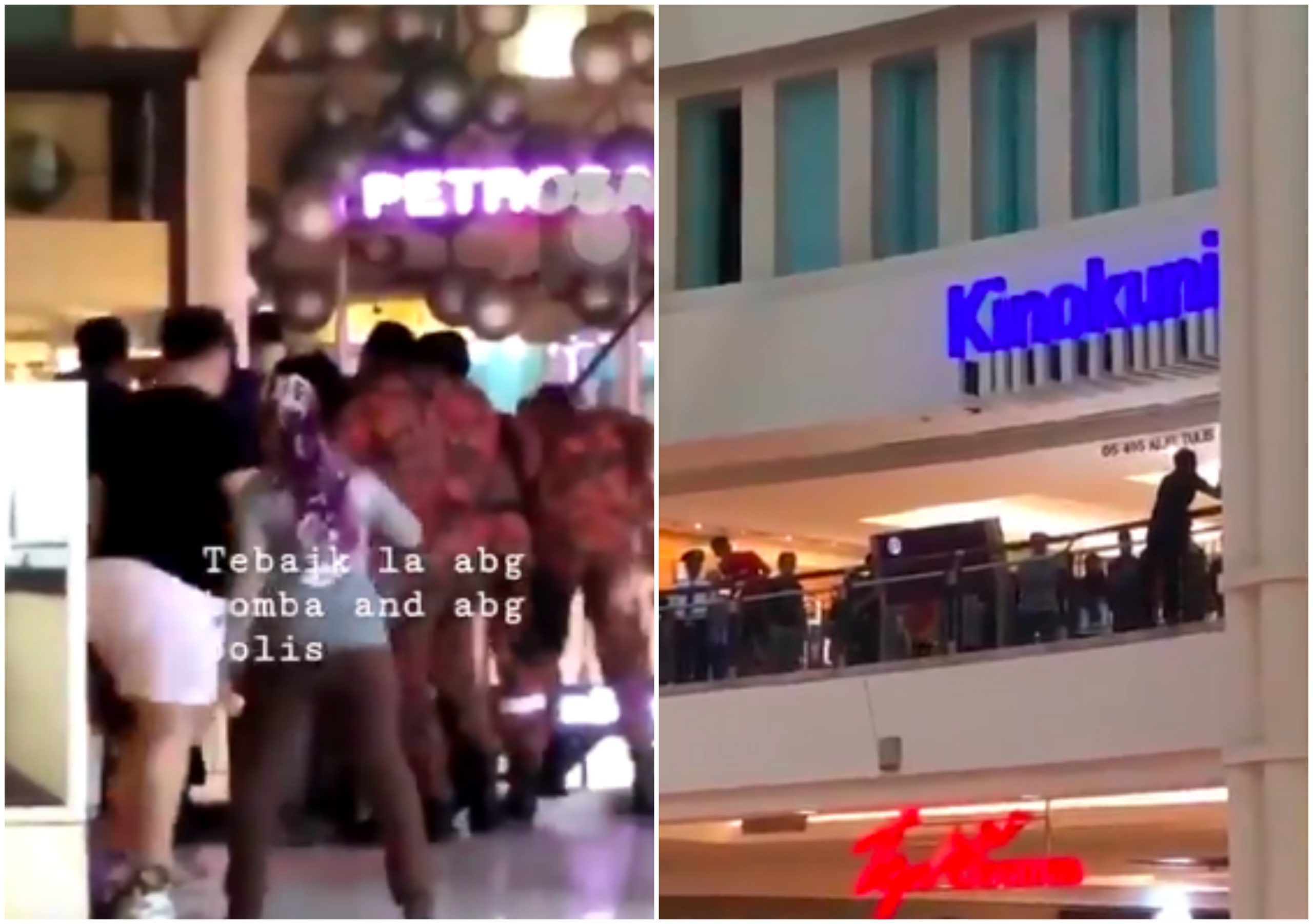 [VIDEO] Pengunjung Cemas, Lelaki Ugut Terjun Tingkat 6 Gara-Gara Hutang