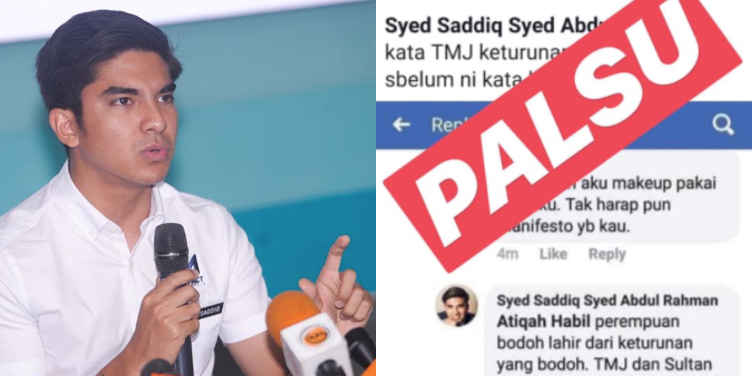 ‘Saya Dididik Untuk Berbudi Bahasa’ – Berang Wujud Akaun Facebook Palsu, Syed Saddiq Buat Laporan Polis