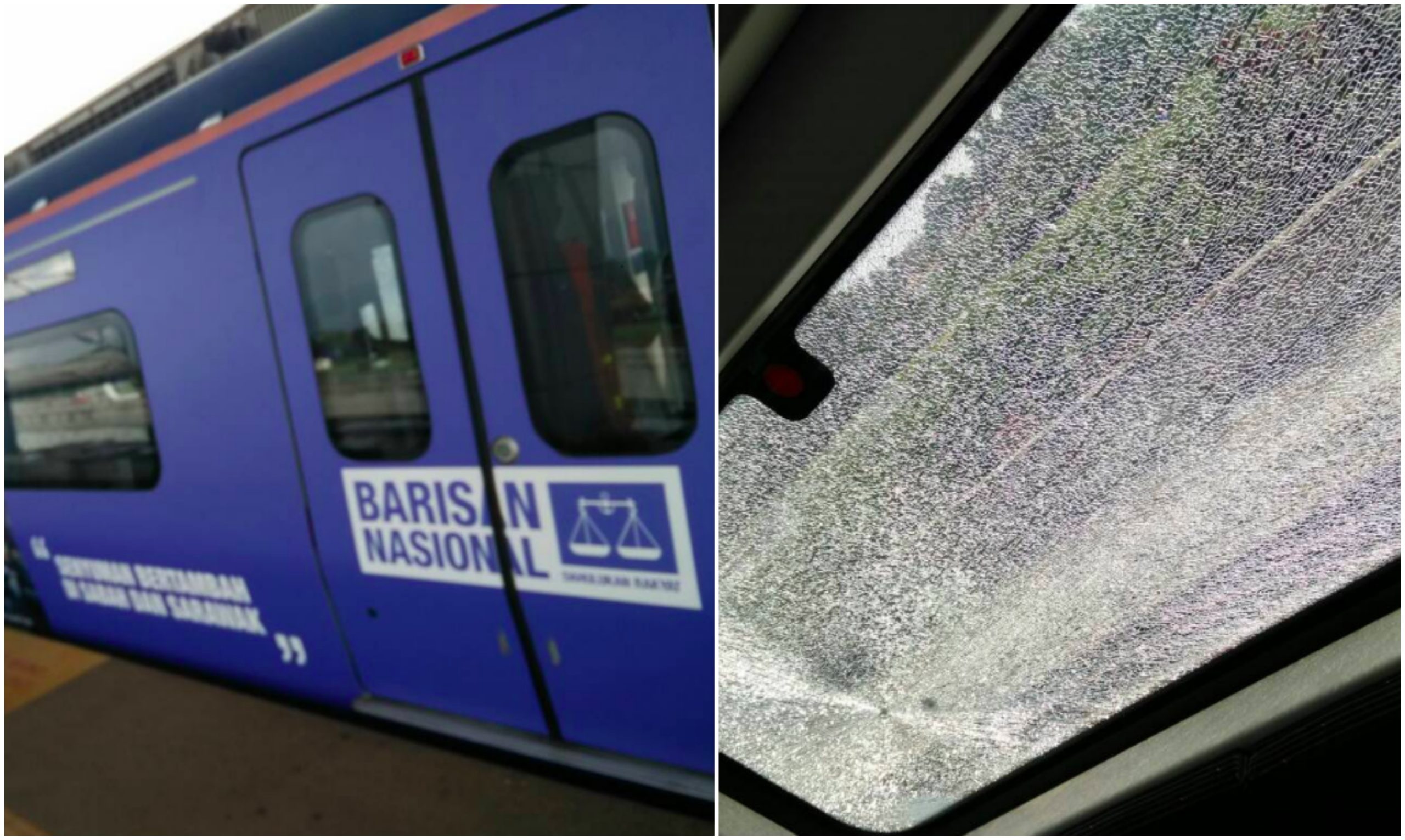 18 Tingkap Tren Pecah ‘Direjam’, Bukti Rakyat Malaysia Mentaliti Kelas Ketiga?
