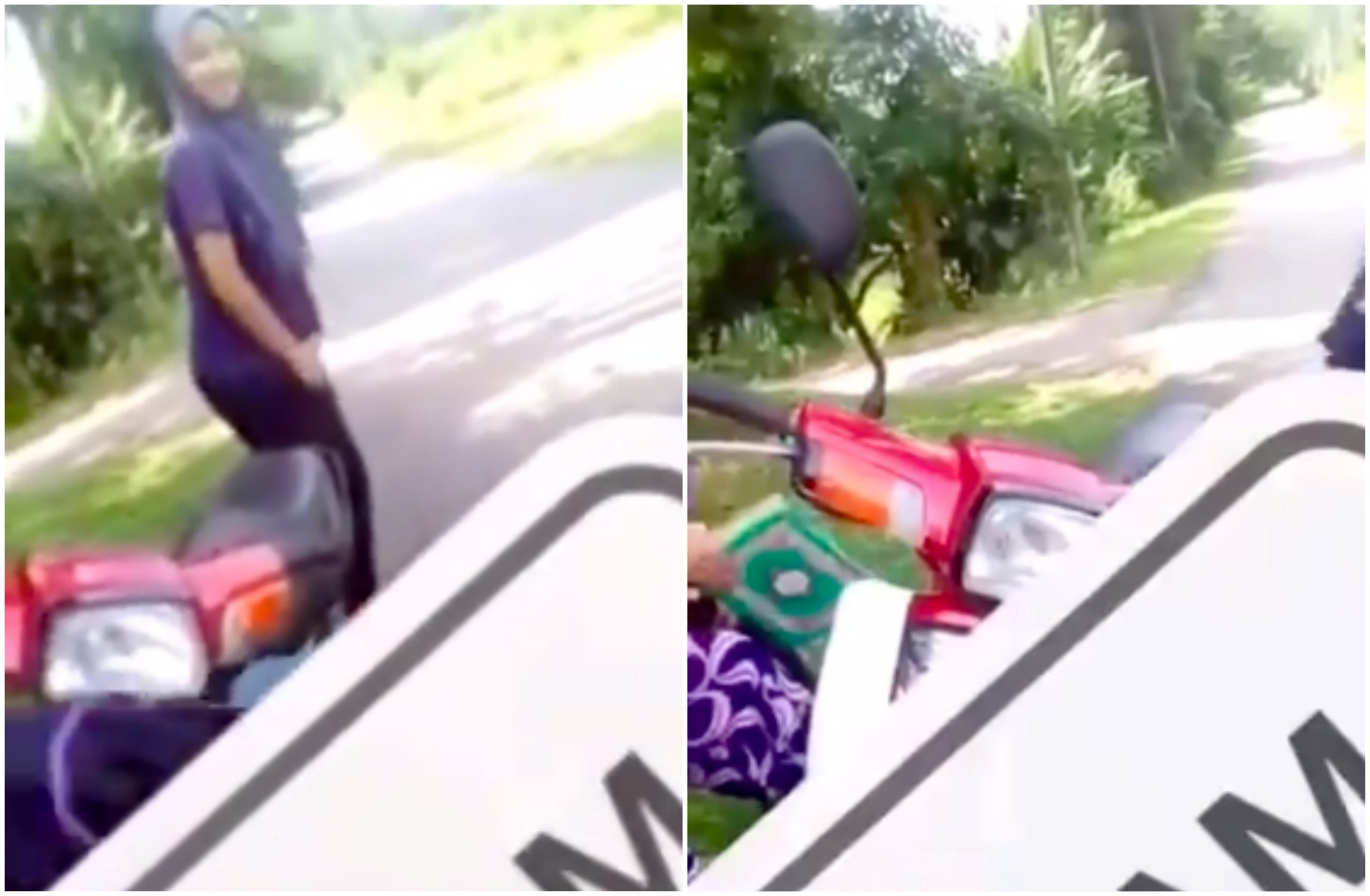 [VIDEO] Sumpah Punya Pasal, Minah Motor Biadap Henyak Quran Undang Amarah Netizen