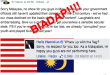 Hafiz Hamidun Ajar Sikap Biadap Band Metal Terbalikkan Bendera Malaysia