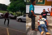 [Video] Panik! Lelaki Cedera Parah Dilibas Pedang Samurai Pemilik Bengkel Di Puchong