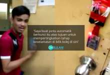 ‘Hanya Belajar Di Youtube’ – Video Toturial Sistem Pintu Berkunci Pelajar Matrik Ini Berjaya Tarik Perhatian