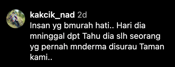 Netizen Kongsi Kebaikan Arwah Badrul Muhayat