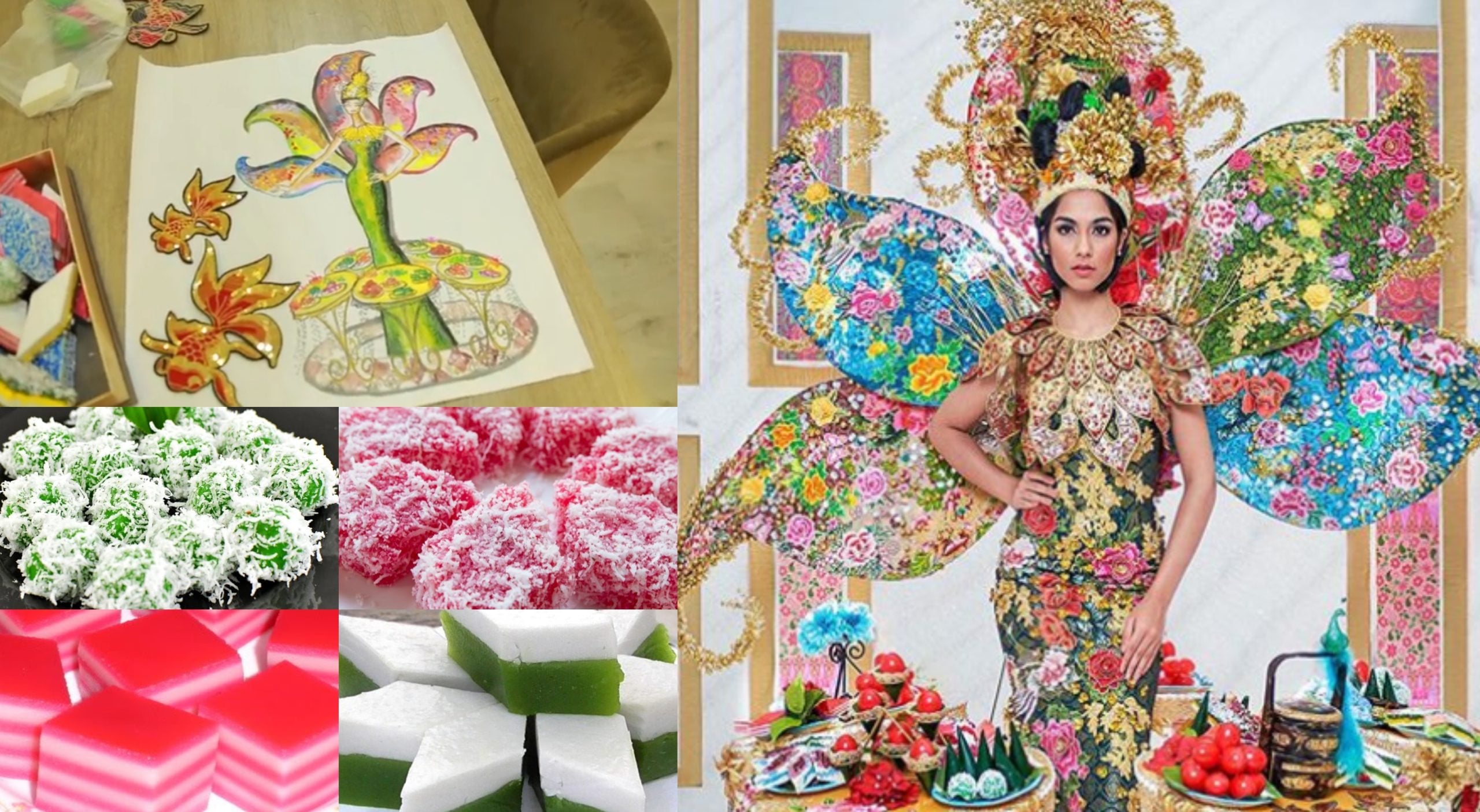 Selepas Nasi Lemak & Wonder Woman, Ratu Cantik Malaysia Bawa ‘Kuih-Muih’ Ke Pentas Miss Universe
