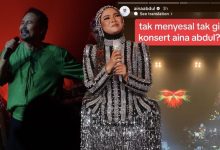 M Nasir Tanya Penonton Tak Menyesal Tak Pergi Konsert Aina Abdul? Aina Jawab – ‘Saya Ralat Tak Pergi Konsert Datuk’