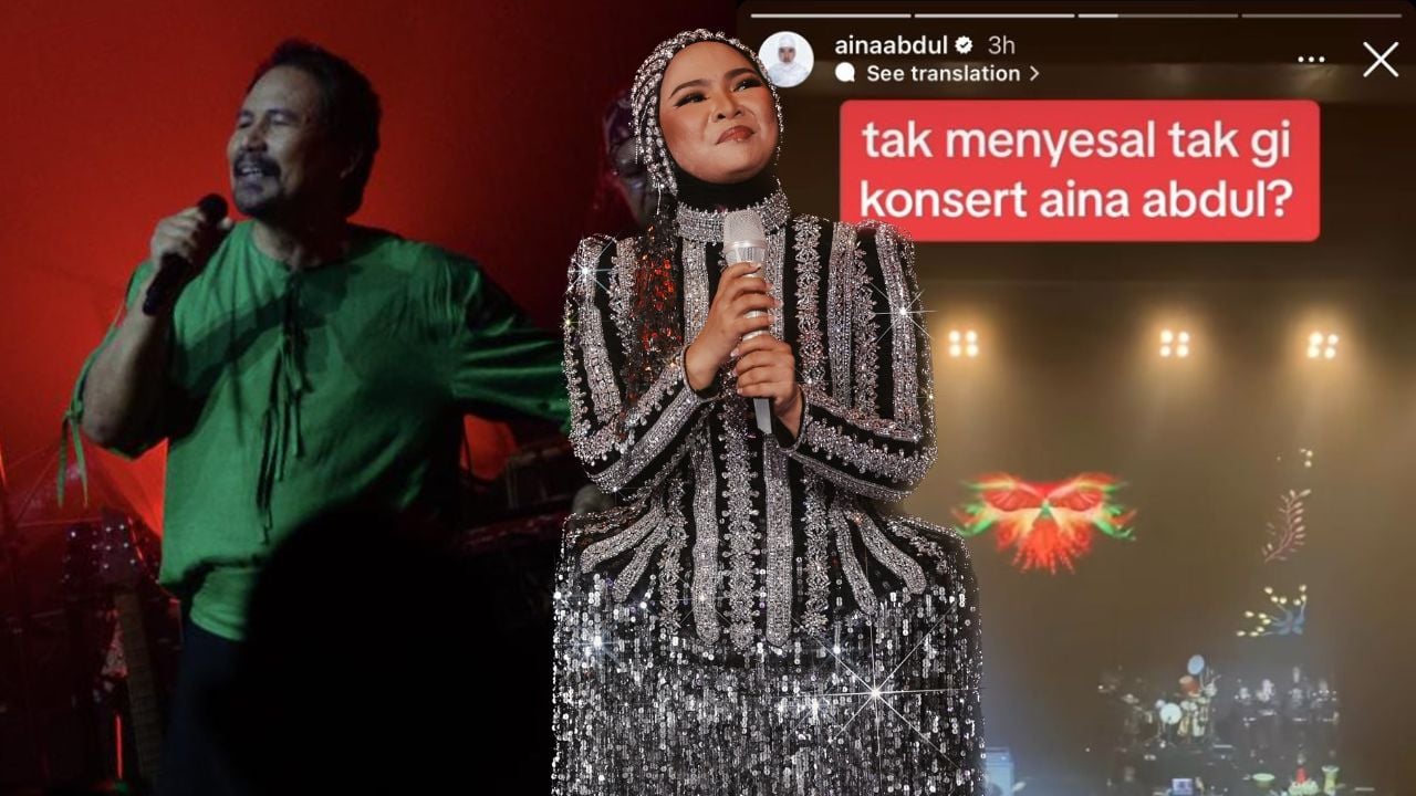 M Nasir Tanya Penonton Tak Menyesal Tak Pergi Konsert Aina Abdul? Aina Jawab – ‘Saya Ralat Tak Pergi Konsert Datuk’
