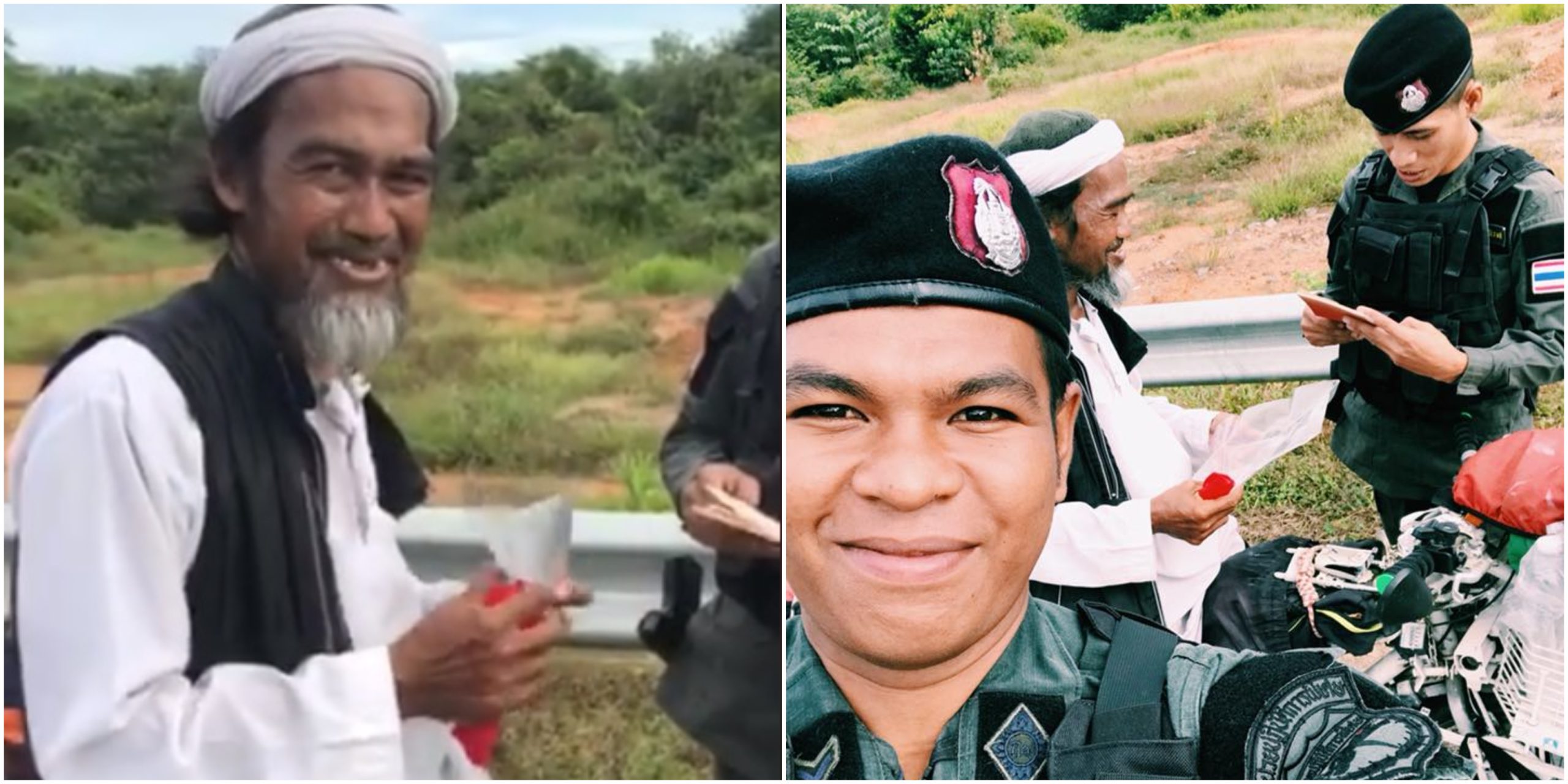 Askar Thailand Ini ‘Tahan’ Seorang Lelaki Tua Berbasikal, Bila Ditanya Rupanya Dari Malaysia