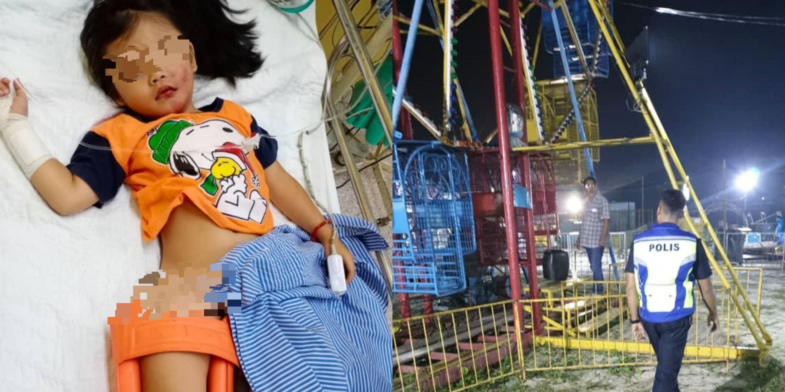 Pintu Didakwa Tidak Ditutup Rapat, Kanak-Kanak 4 Tahun Terjatuh Ketika Menaiki Ferris Wheel Di Funfair