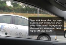 Biar ‘Kreativiti’ Anak Conteng Kereta Sendiri – Netizen ‘Tabik Spring’ Tahap Kesabaran Ibu Ini