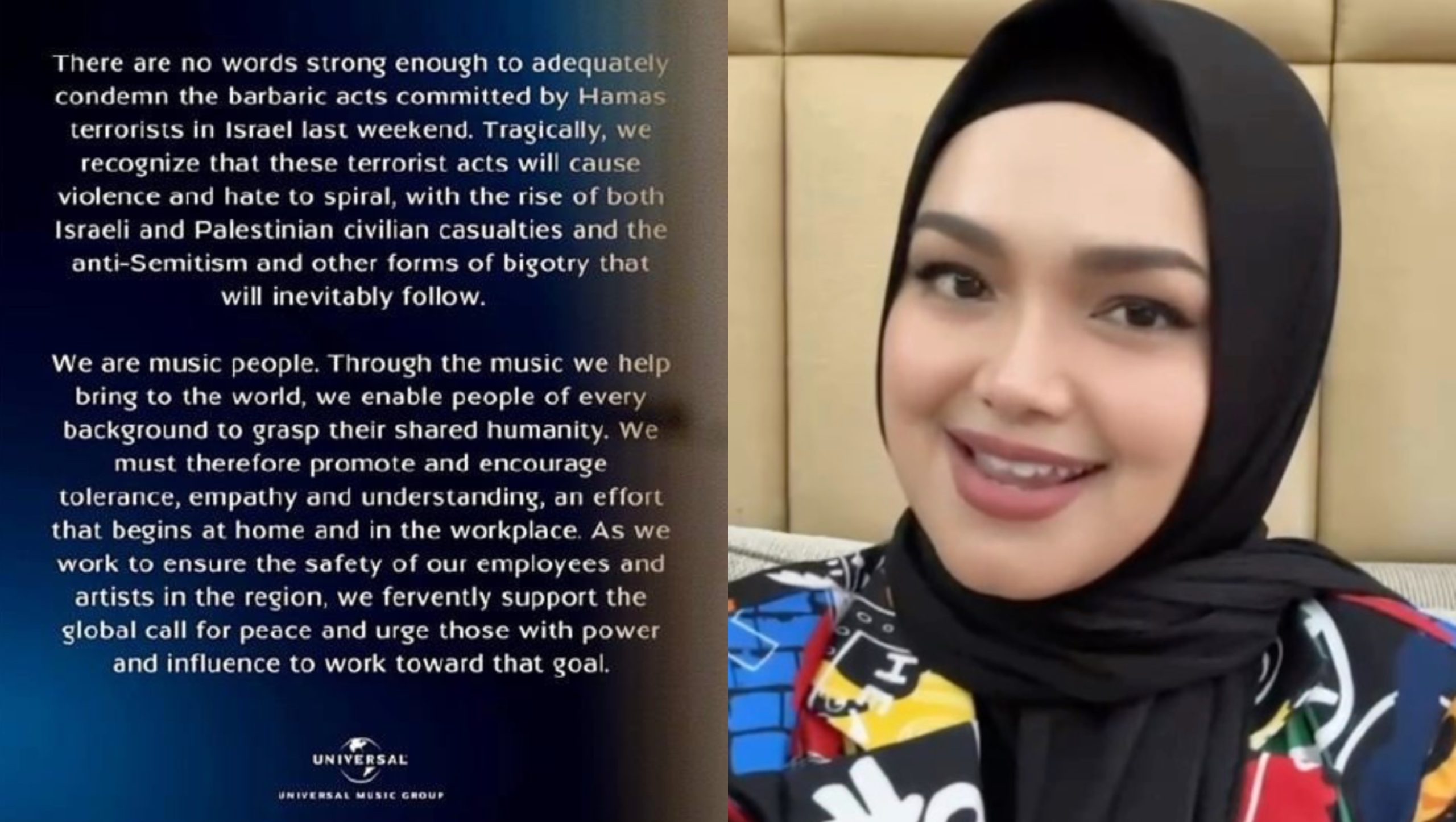 ‘Pendirian Syarikat Rakaman Universal Music Malaysia & Universal Music Group (UMG) Tidak Sama’ – Siti Nurhaliza