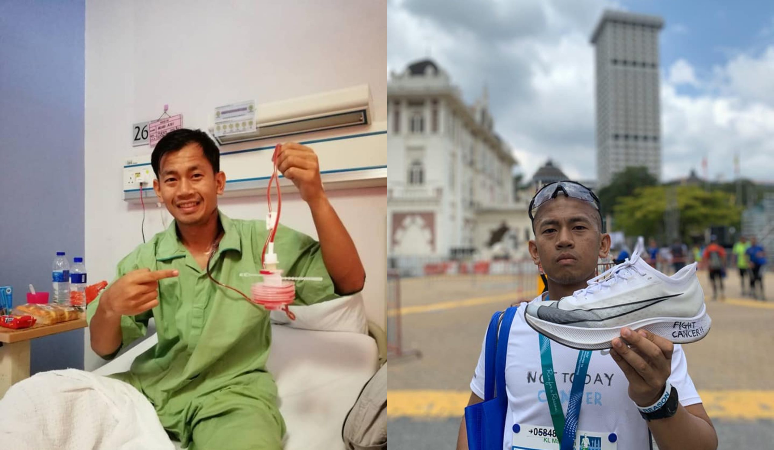 ‘Ini Kisah Aku..’ – Kisah Sebak Pesakit Kanser Pangkal Hidung Berjaya Tamatkan Larian 42km