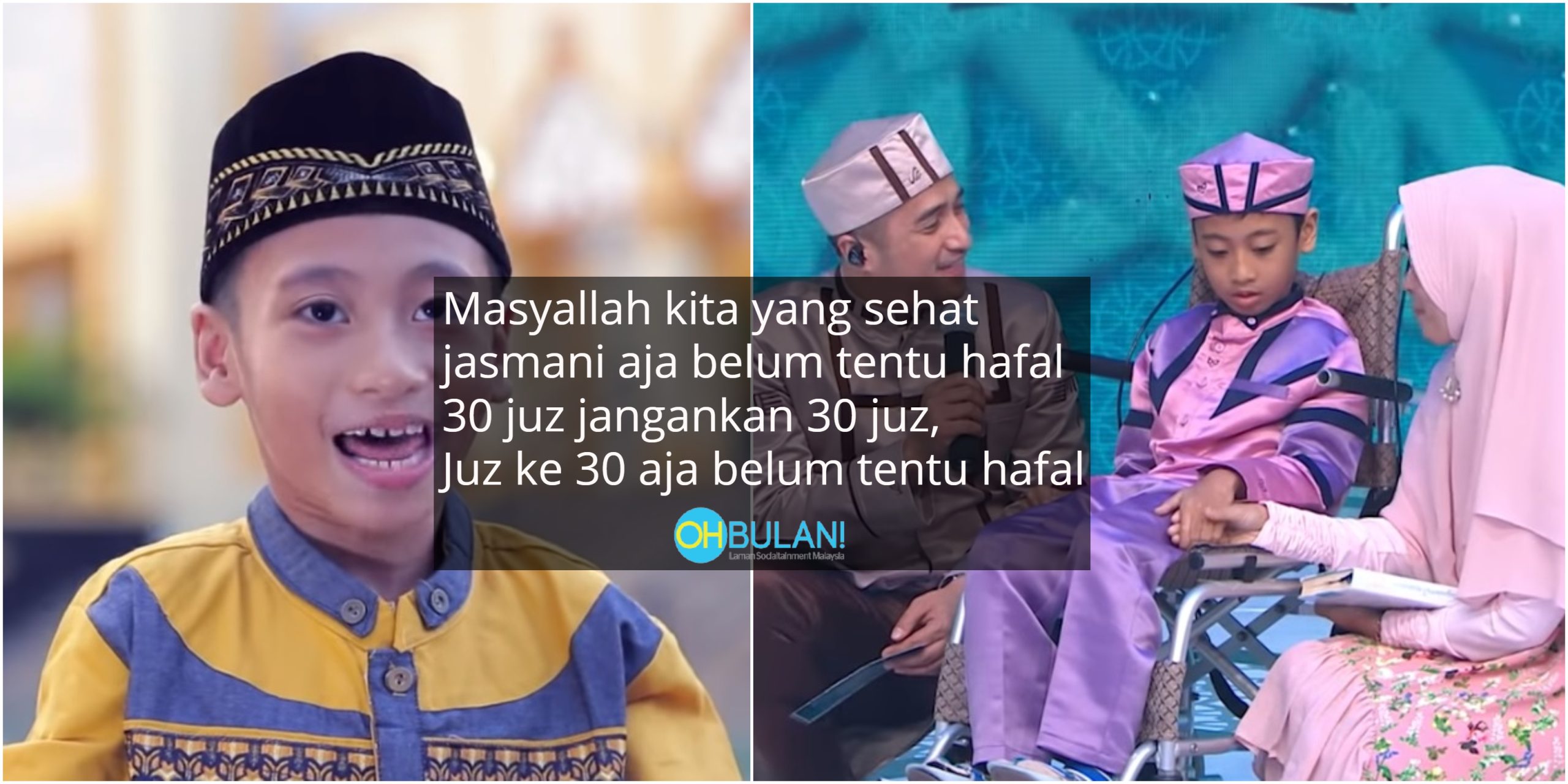 Hafaz 30 Juzuk Al-Quran Walaupun Lumpuh Otak, Juri Menangis Bila Peserta Hafiz Indonesia Ini Mulakan Bacaan