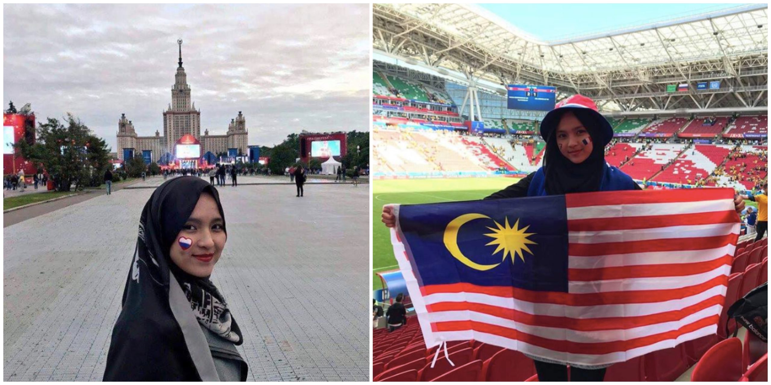 [FOTO] Gadis Malaysia ‘Spotted’ Di Piala Dunia 2018. Lagi Cun Dari Awek Colombia, Brazil & Poland Tu
