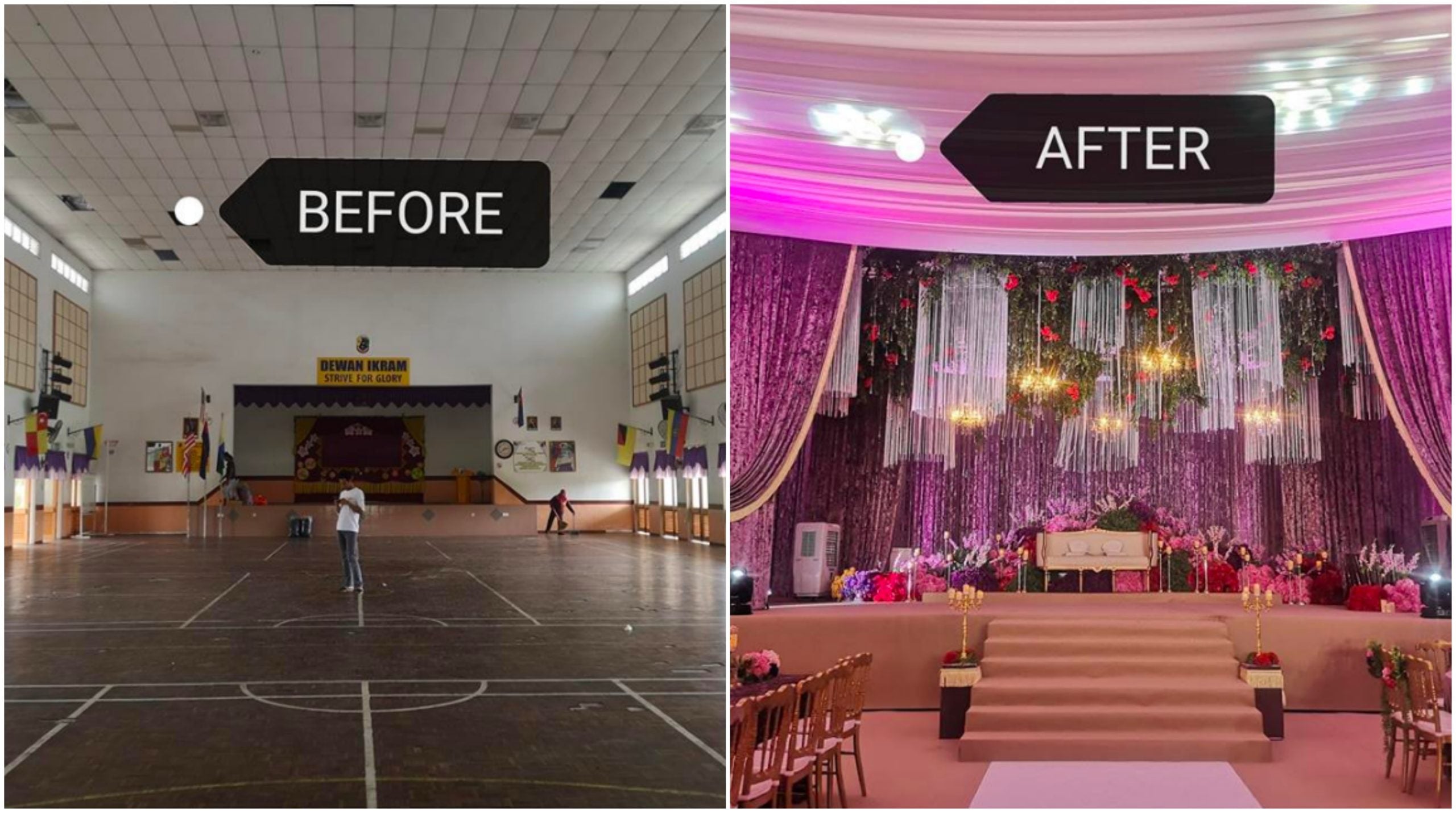 Transformasi Dewan Sekolah Jadi Bak Ballroom Hotel Mewah Buat Netizen Ternganga