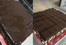 Resepi Kek Batik Mudah & Sedap Wajib Cuba, Terliurnya Tengok Coklat Ganache!