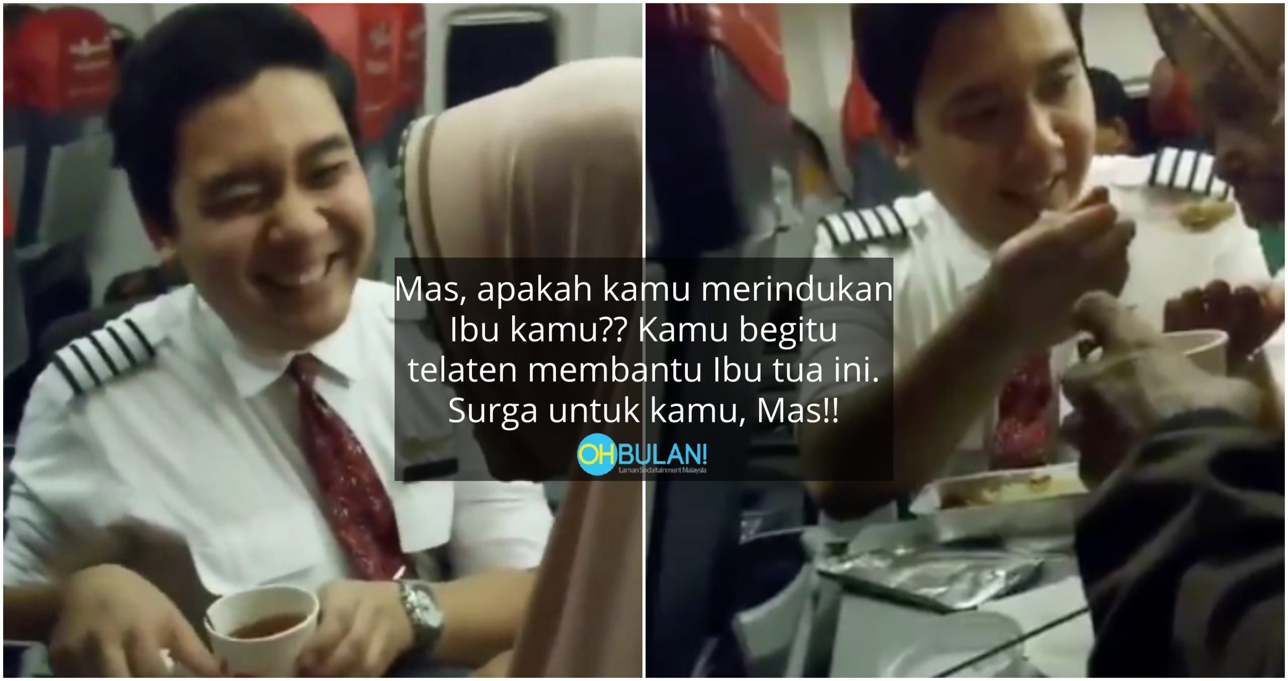 [VIDEO] Layan Penumpang Warga Emas Macam Mak Sendiri, Aksi Pramugara Ini Dipuji Ramai